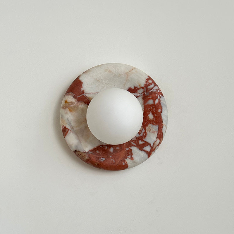 Avi Marble Indoor Wall Sconce - Lamp Copper