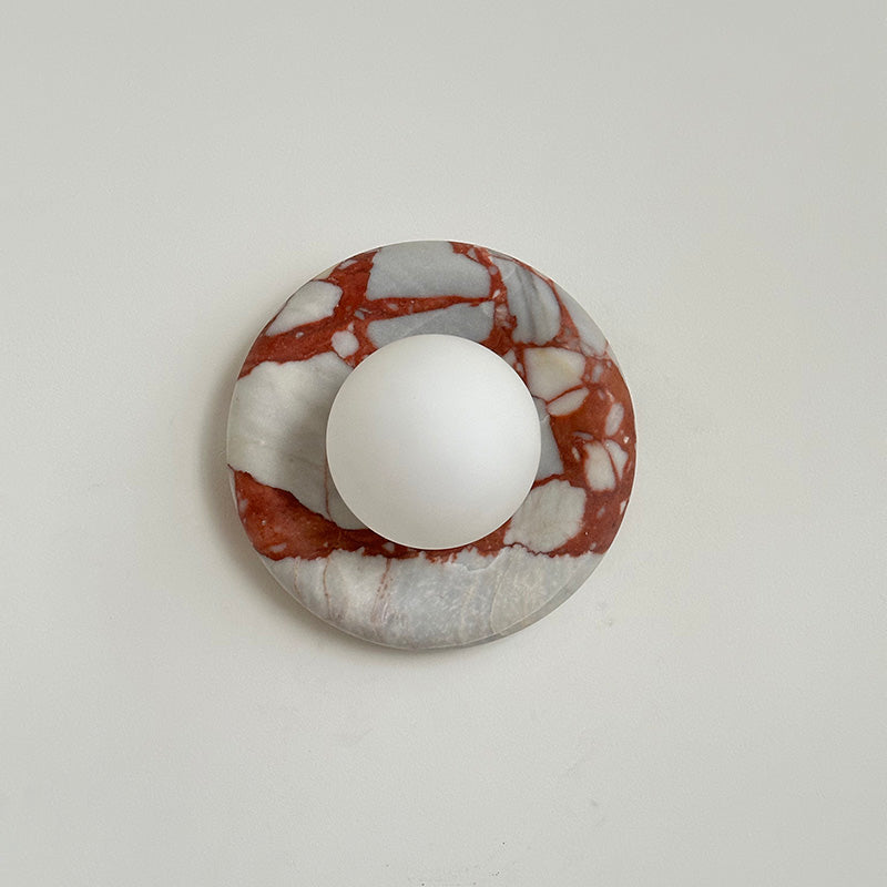 Avi Marble Indoor Wall Sconce - Lamp Copper