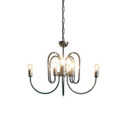 Ombre Elegance Vintage Industrial Metal Chandelier - Lamp Copper