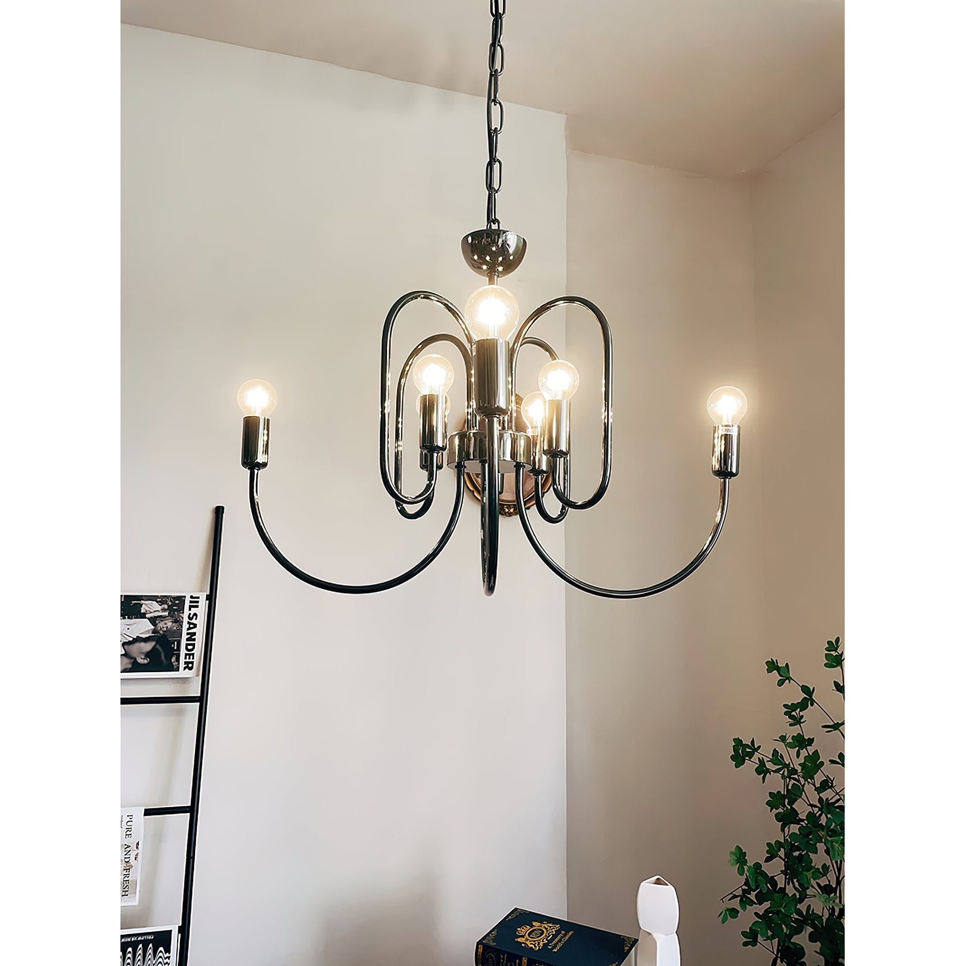 Ombre Elegance Vintage Industrial Metal Chandelier - Lamp Copper