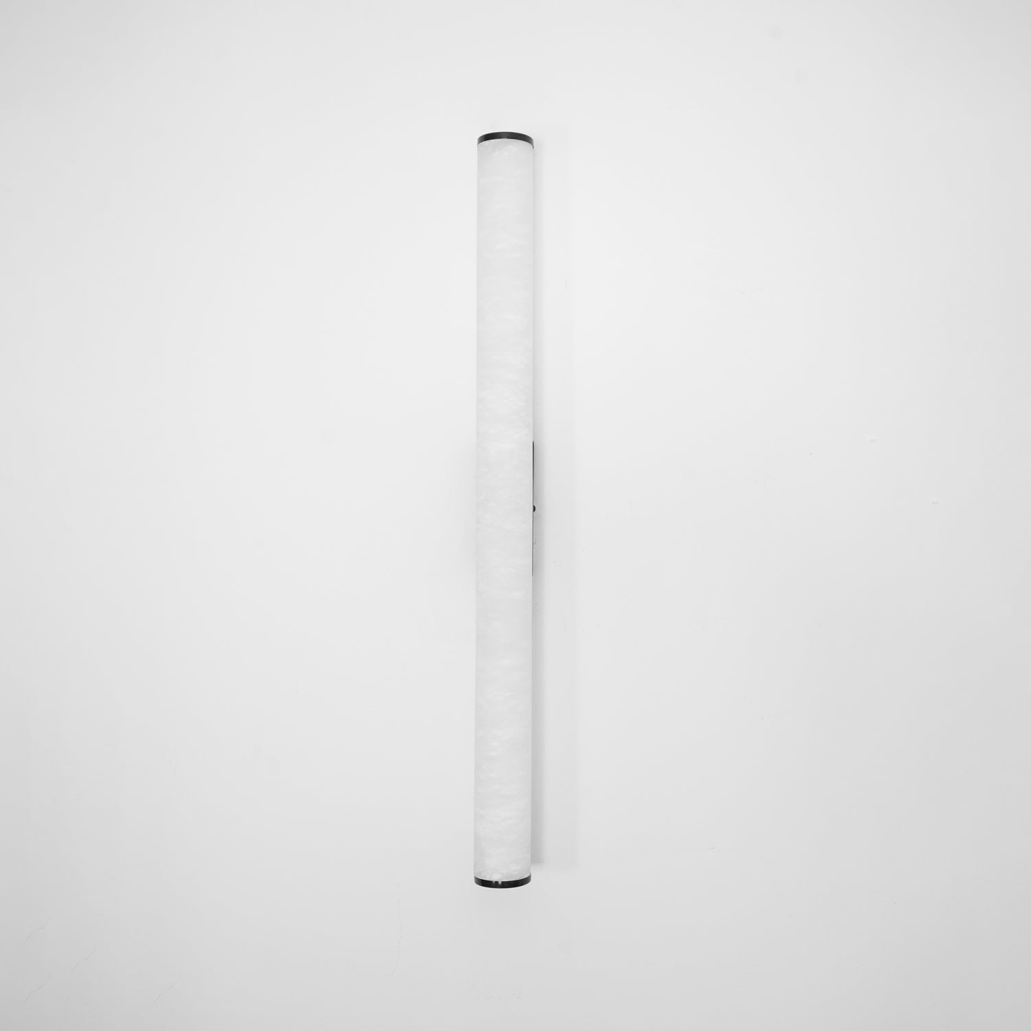 Klyr Alabaster Vertical Cylindrical Wall Lamp - Lamp Copper