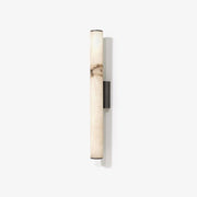 Klyr Alabaster Vertical Cylindrical Wall Lamp - Lamp Copper