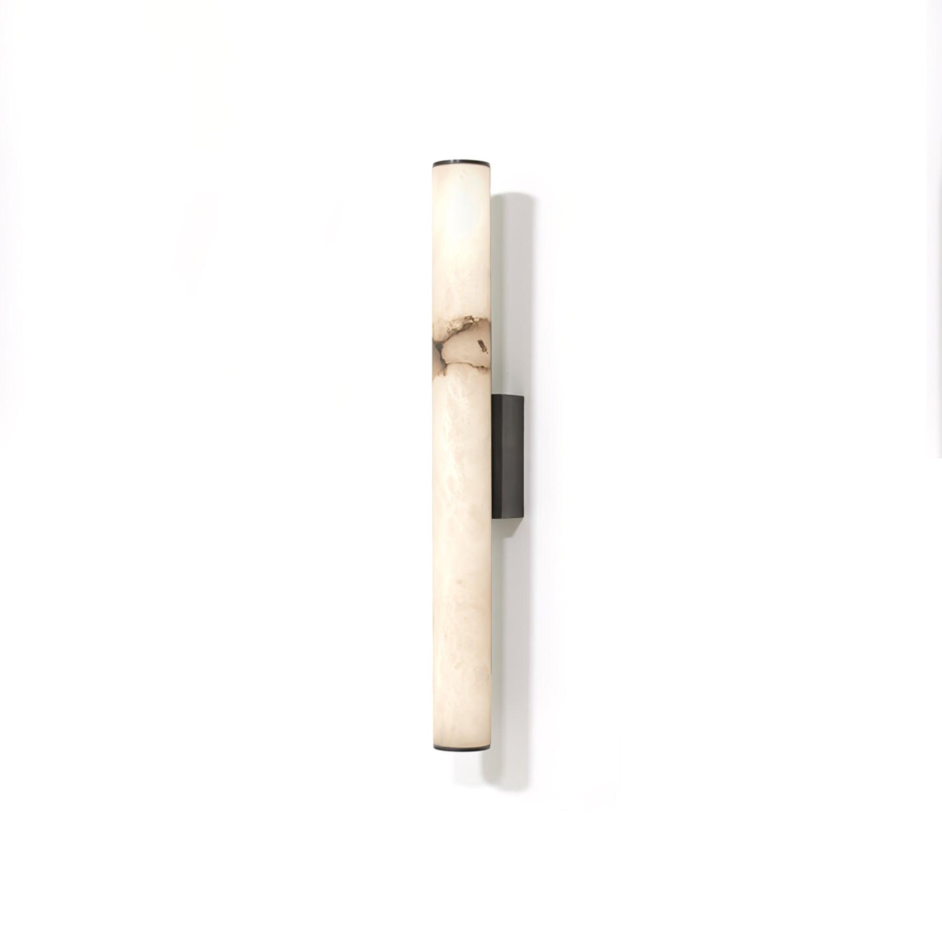 Kristy Alabaster Vertical Cylindrical Wall Lamp - Lamp Copper