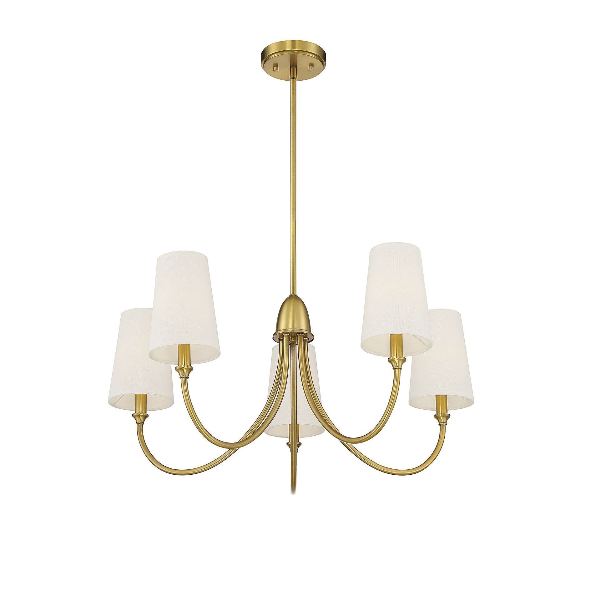 Lumin Premium Vintage Industrial Fabric Metal Chandelier - Lamp Copper