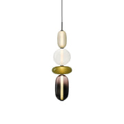 Zodore Premium Art Stained Glass Pendant Lamp - Lamp Copper