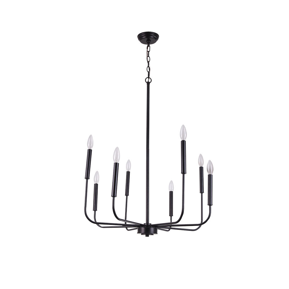 Qvistur Candle Style Metal Chandelier - Lamp Copper