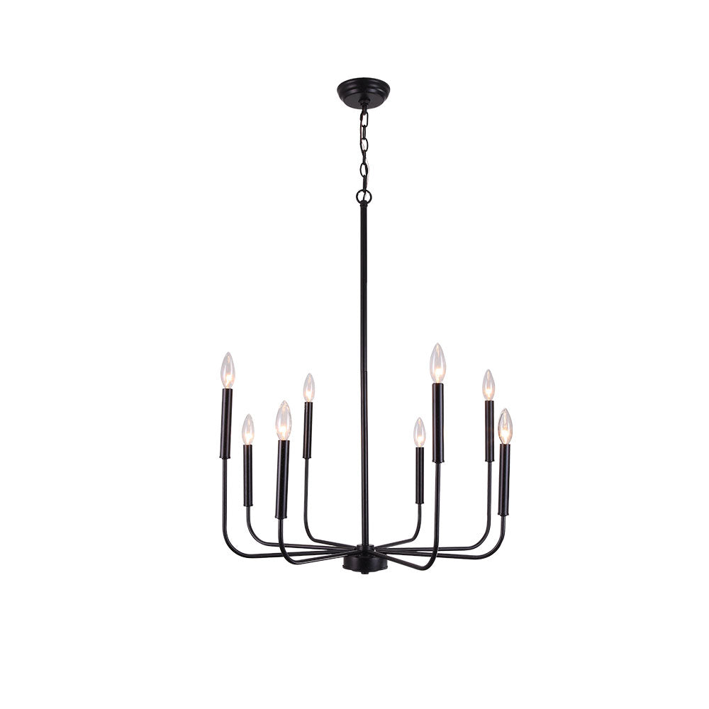 Qvistur Candle Style Metal Chandelier - Lamp Copper