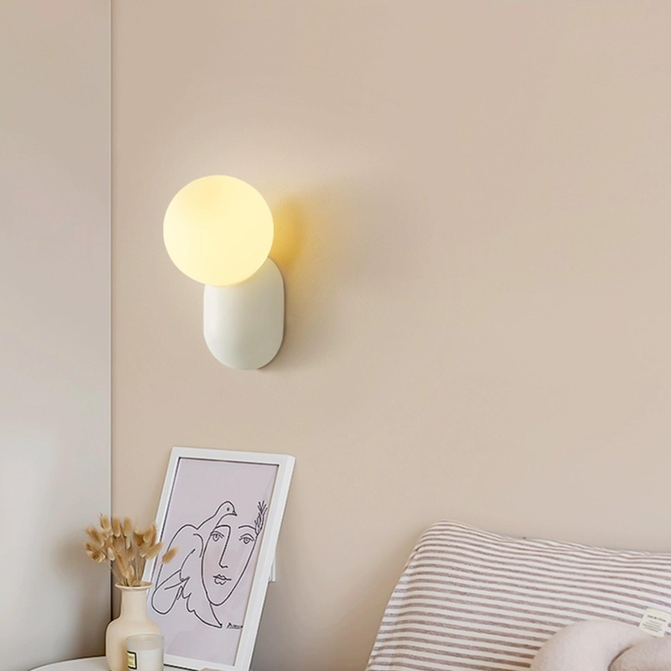 Lunara Minimalist Globe Wall Sconce - Lamp Copper