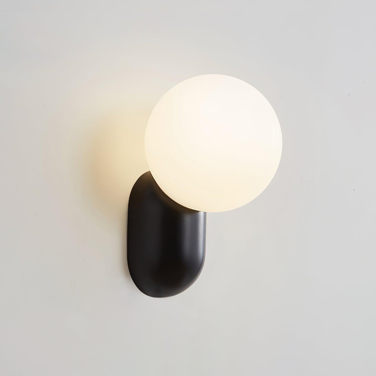 Lunara Minimalist Globe Wall Sconce - Lamp Copper