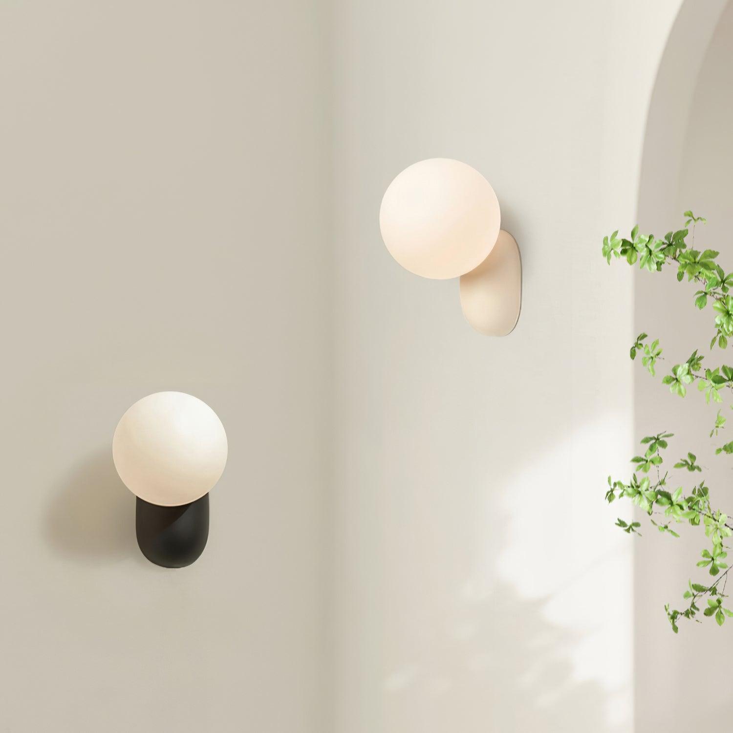 Lunara Minimalist Globe Wall Sconce - Lamp Copper