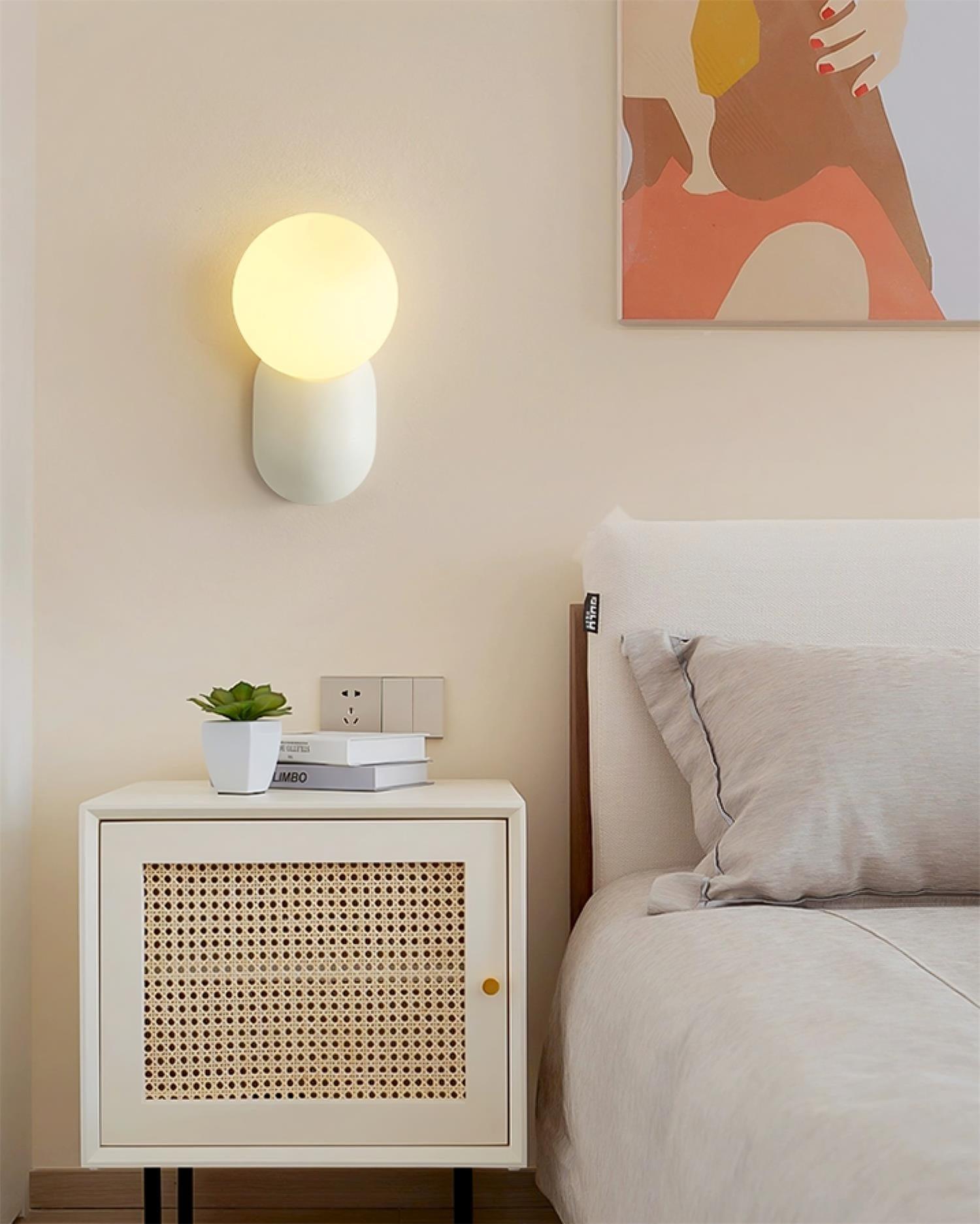 Lunara Minimalist Globe Wall Sconce - Lamp Copper