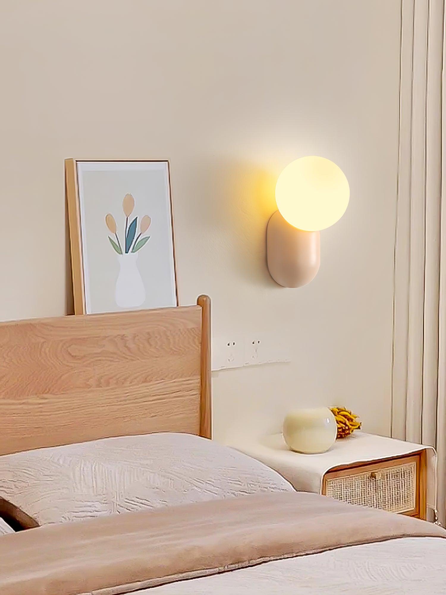 Lunara Minimalist Globe Wall Sconce - Lamp Copper