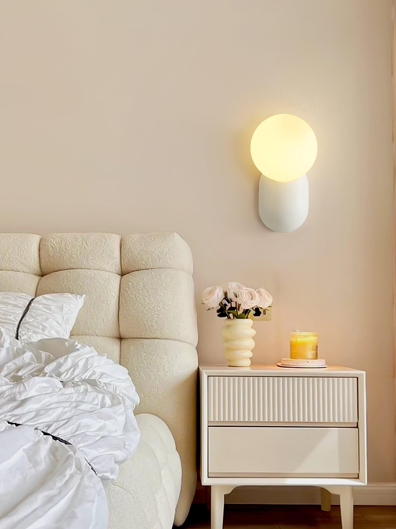 Lunara Minimalist Globe Wall Sconce - Lamp Copper