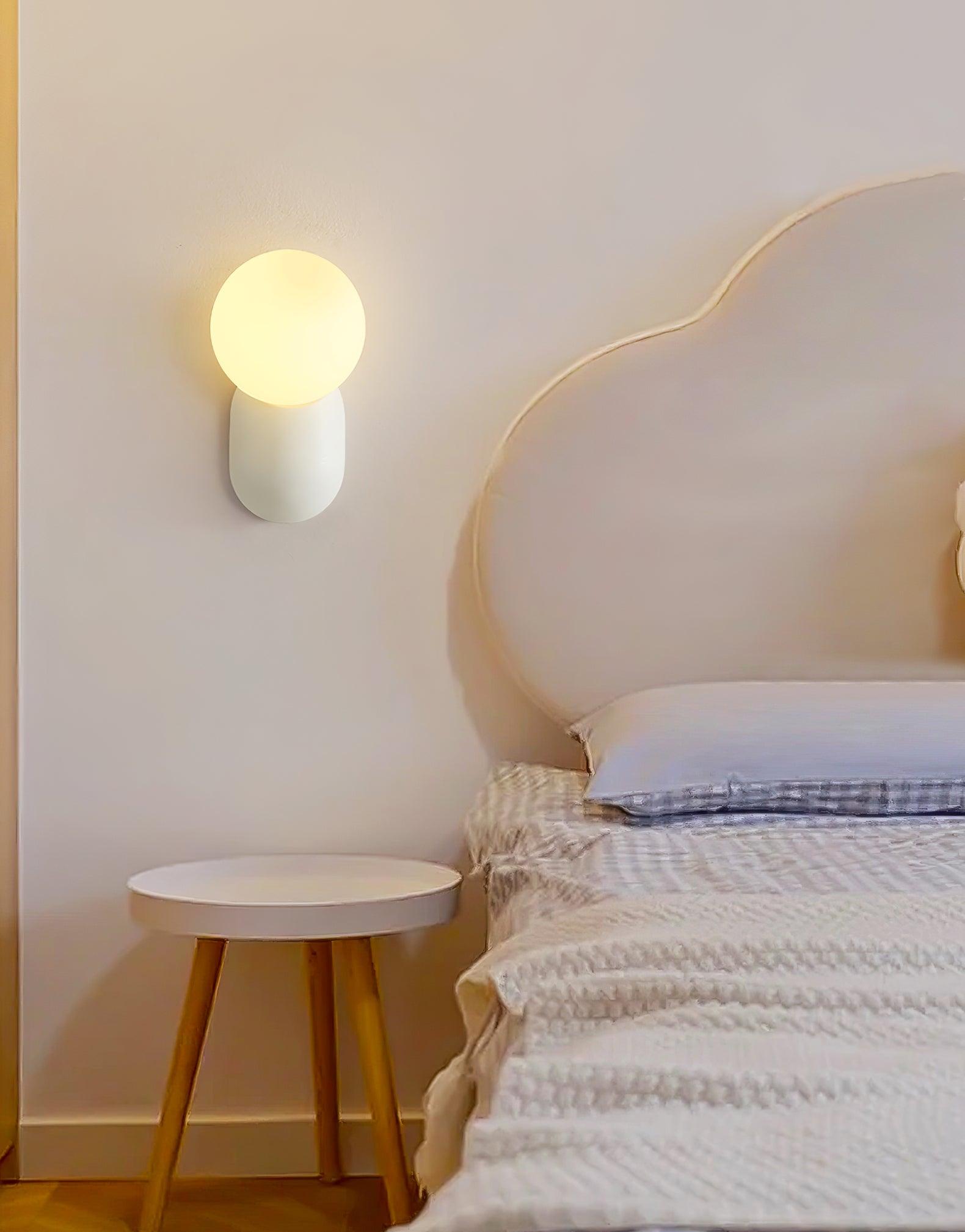 Lunara Minimalist Globe Wall Sconce - Lamp Copper