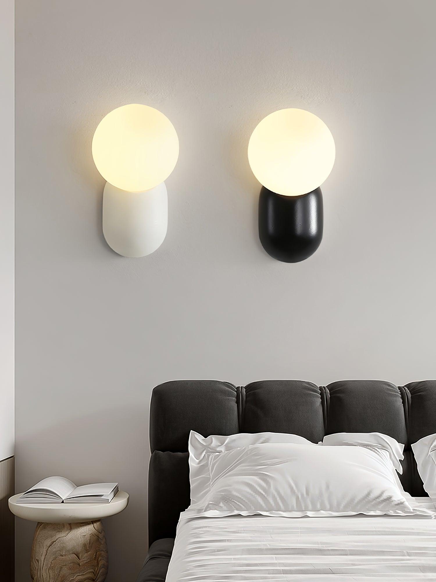 Lunara Minimalist Globe Wall Sconce - Lamp Copper