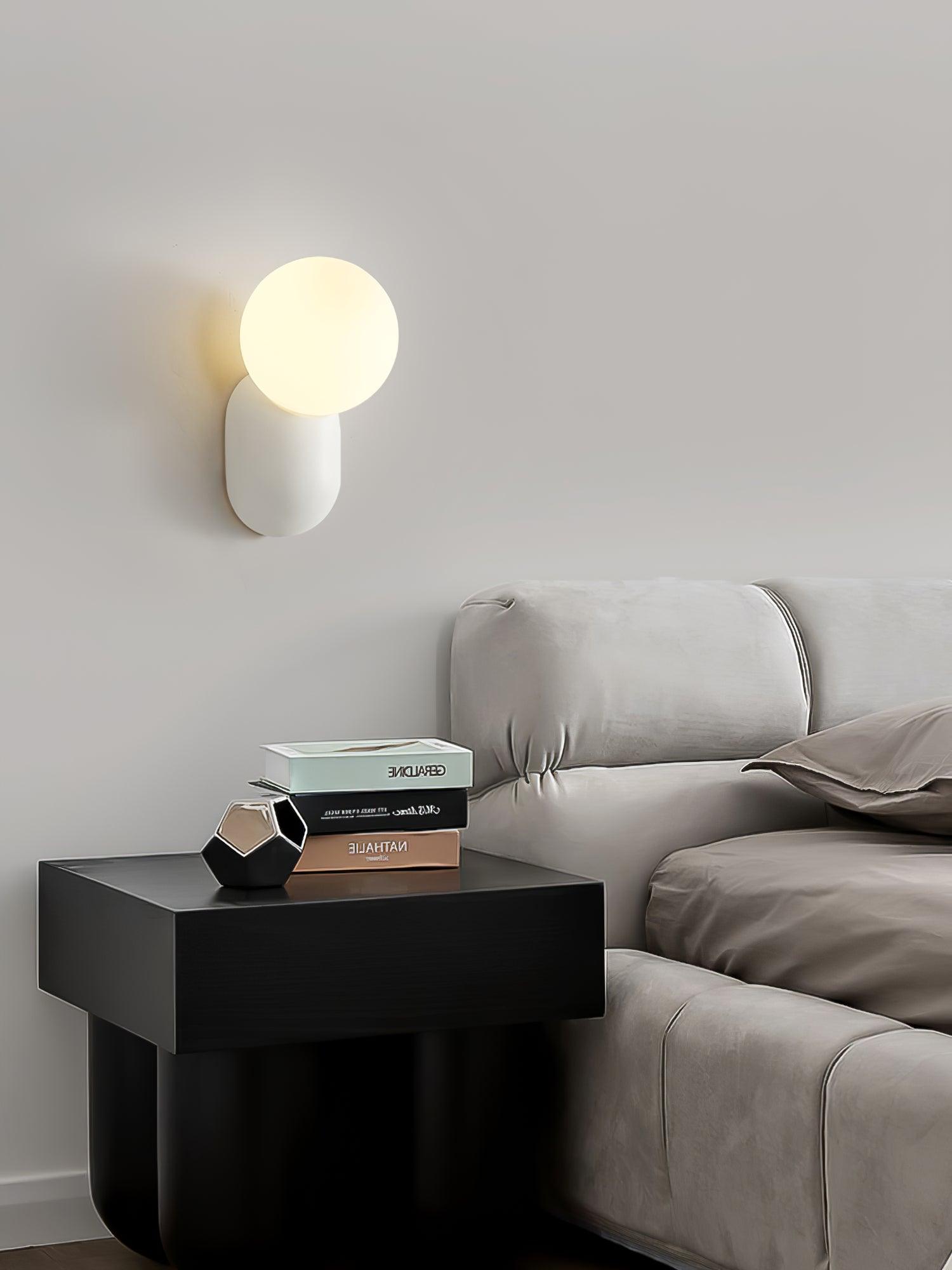 Lunara Minimalist Globe Wall Sconce - Lamp Copper