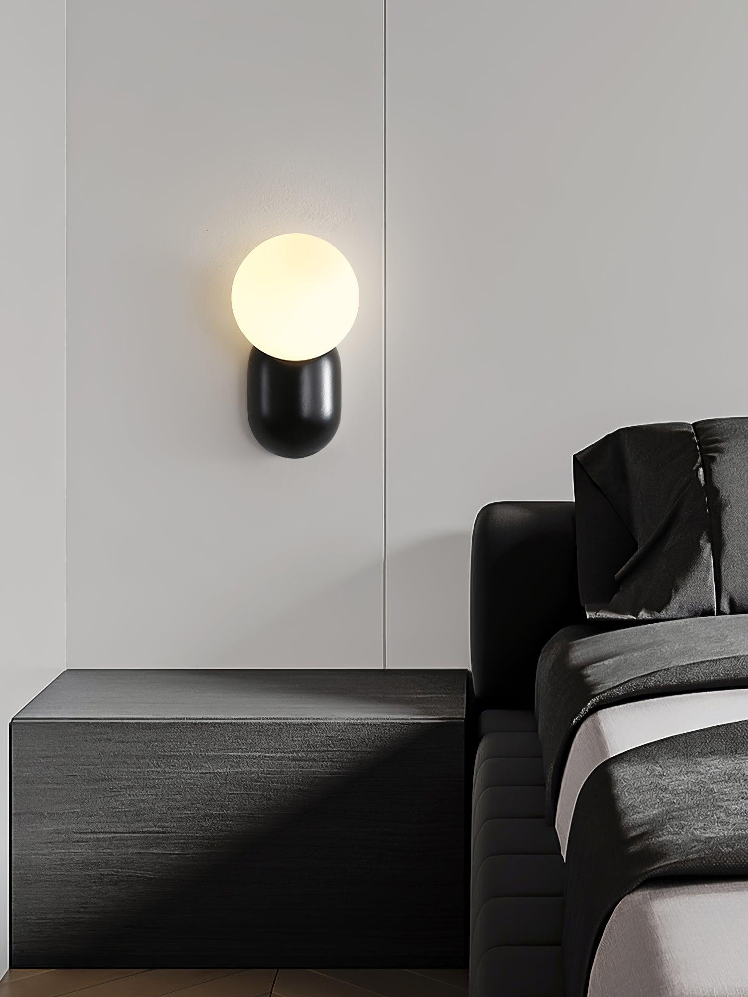 Lunara Minimalist Globe Wall Sconce - Lamp Copper
