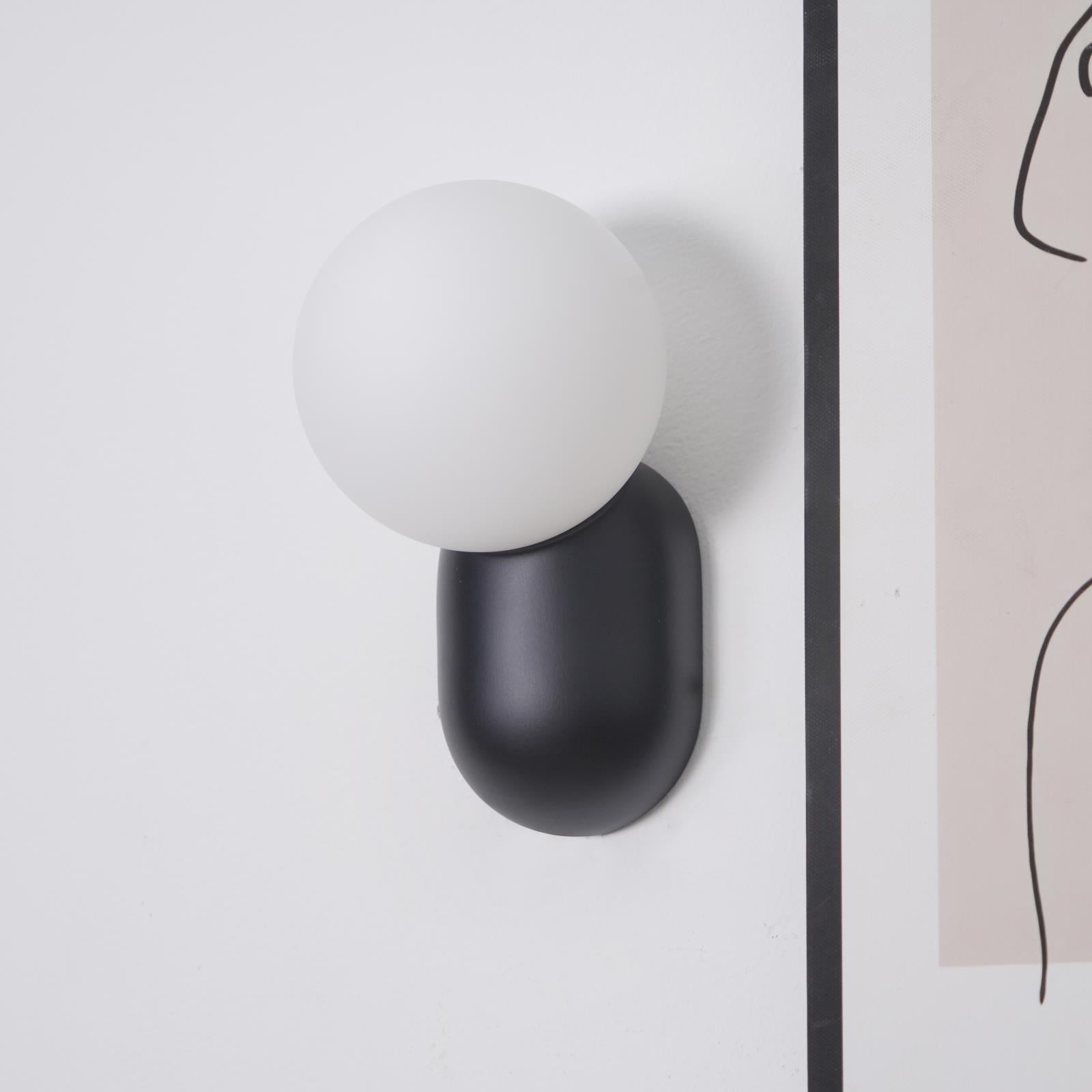 Lunara Minimalist Globe Wall Sconce - Lamp Copper