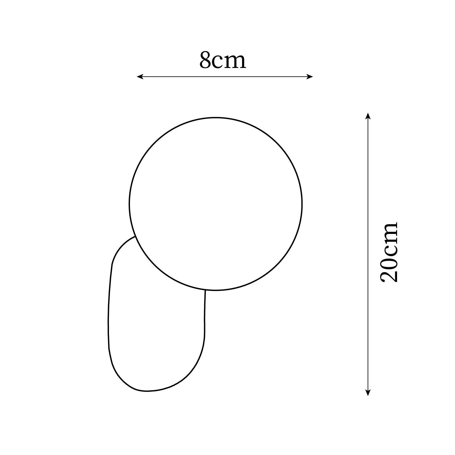 Lunara Minimalist Globe Wall Sconce - Lamp Copper
