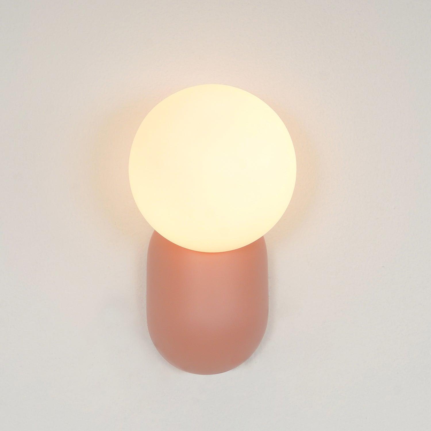 Lunara Minimalist Globe Wall Sconce - Lamp Copper