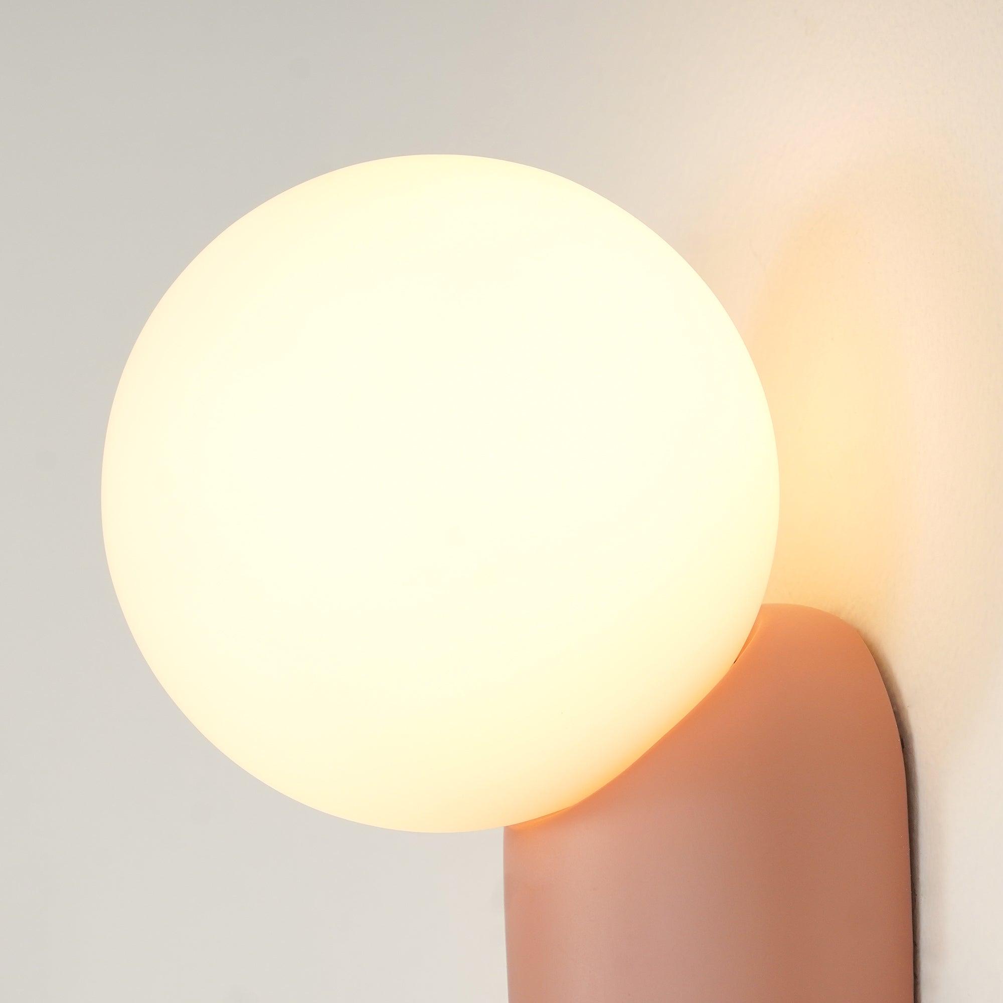 Lunara Minimalist Globe Wall Sconce - Lamp Copper