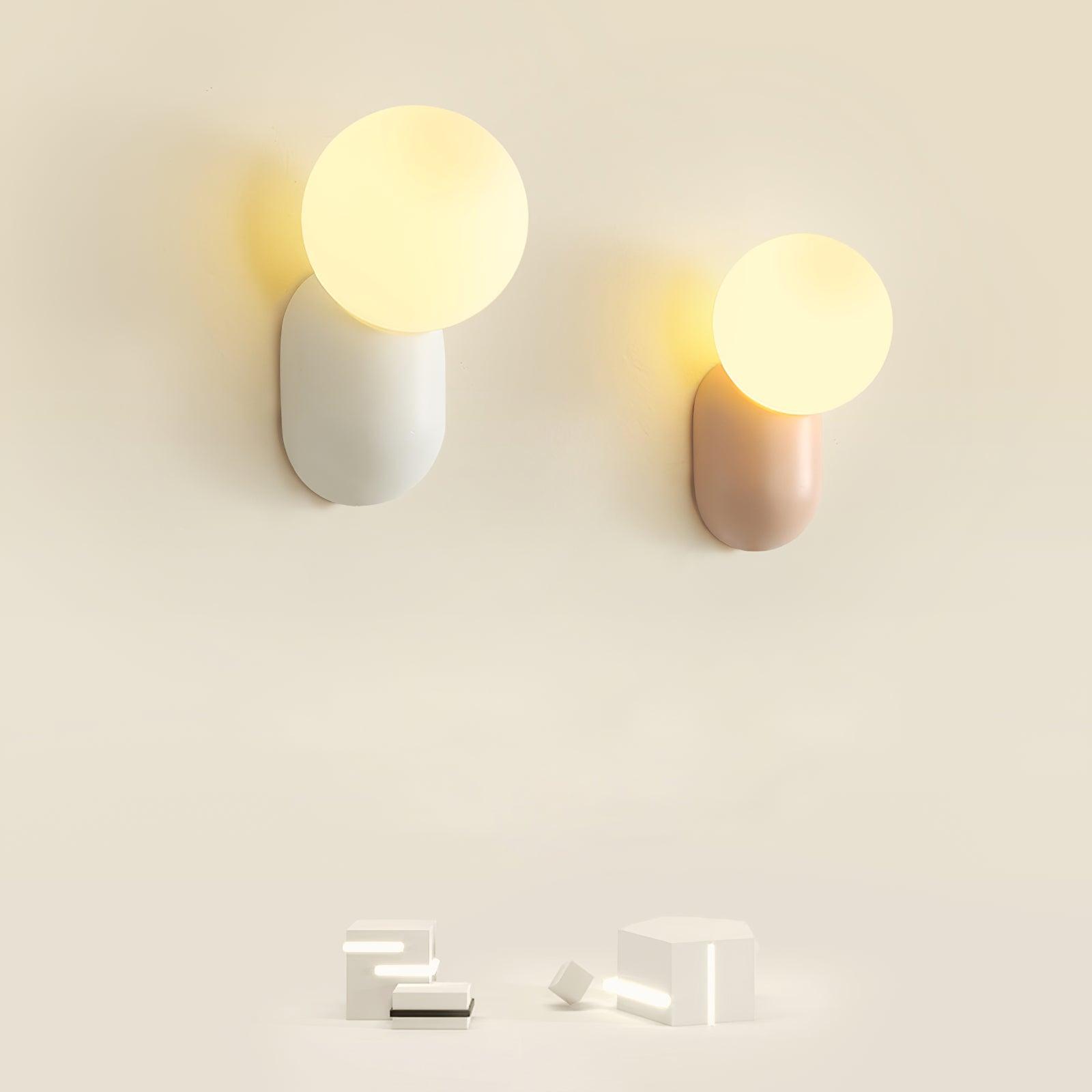 Lunara Minimalist Globe Wall Sconce - Lamp Copper