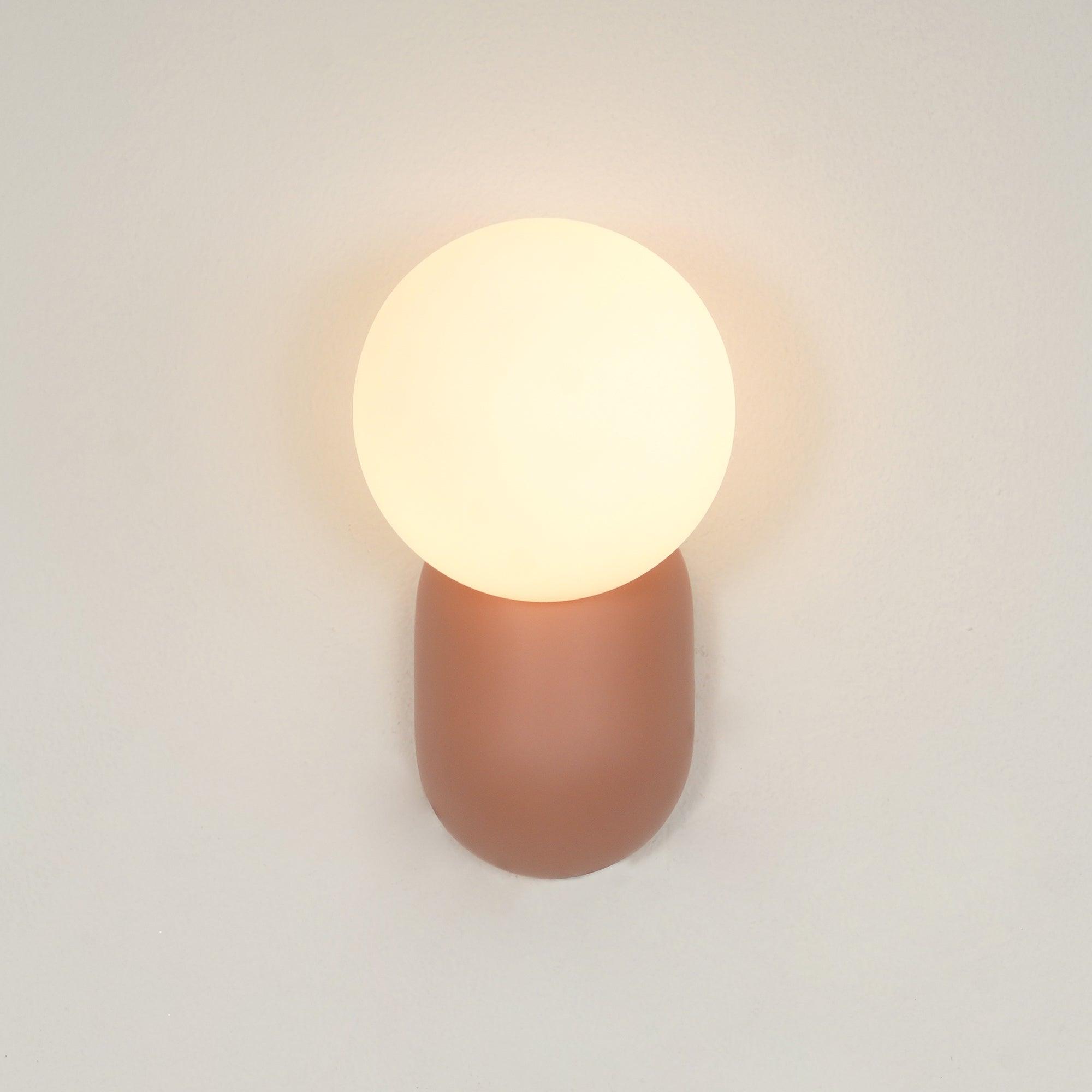 Lunara Minimalist Globe Wall Sconce - Lamp Copper
