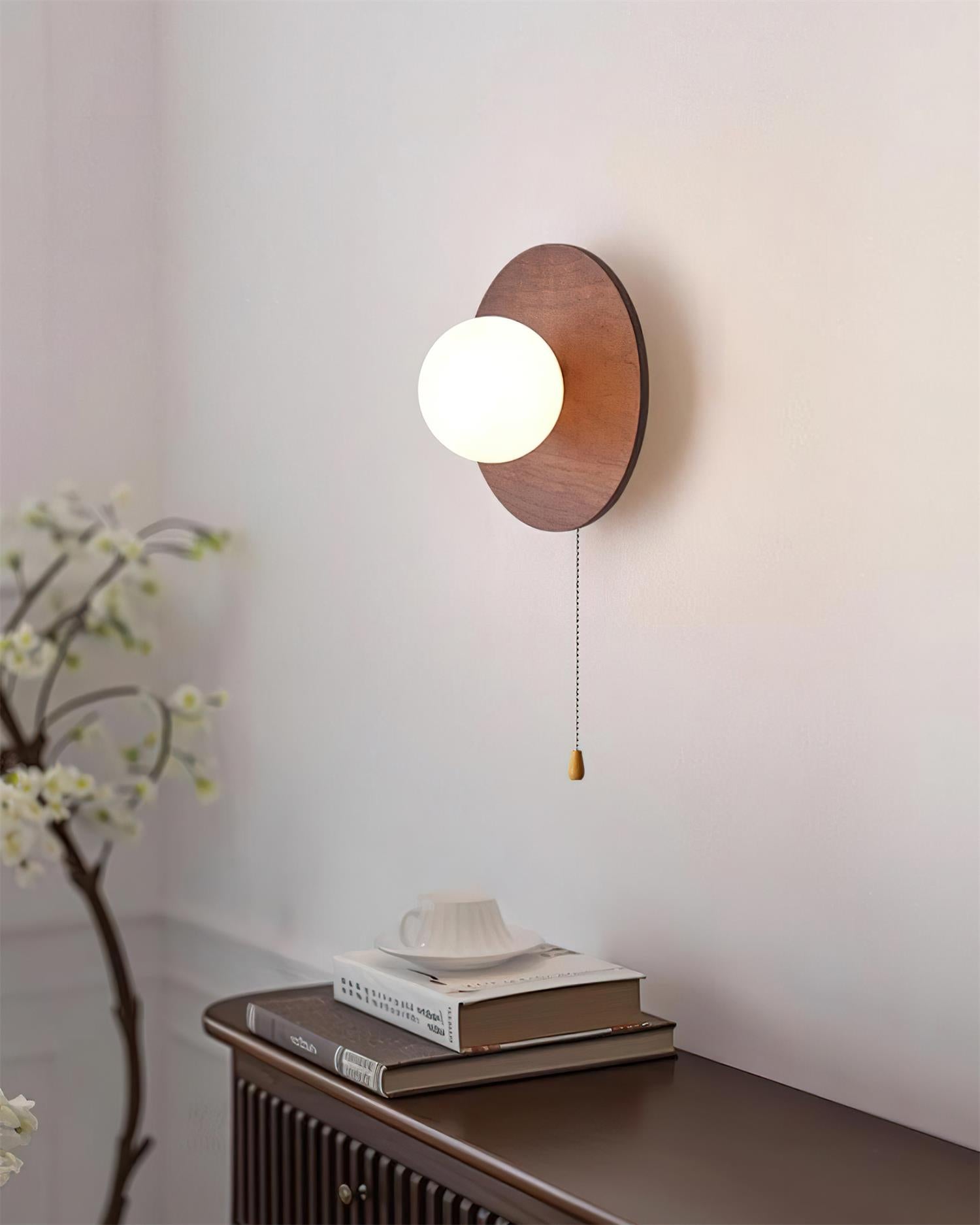 Olyne Wooden Wall Lamp - Lamp Copper