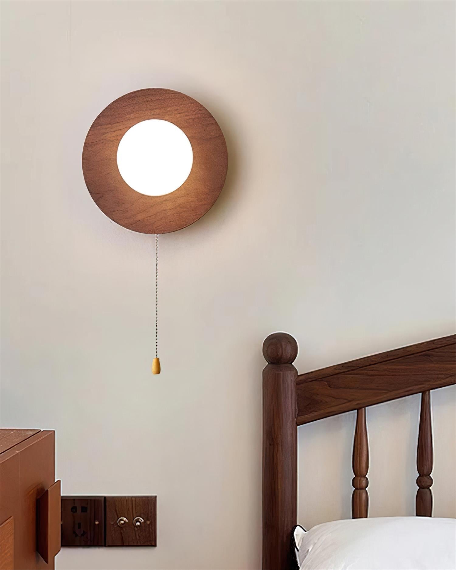 Olyne Wooden Wall Lamp - Lamp Copper