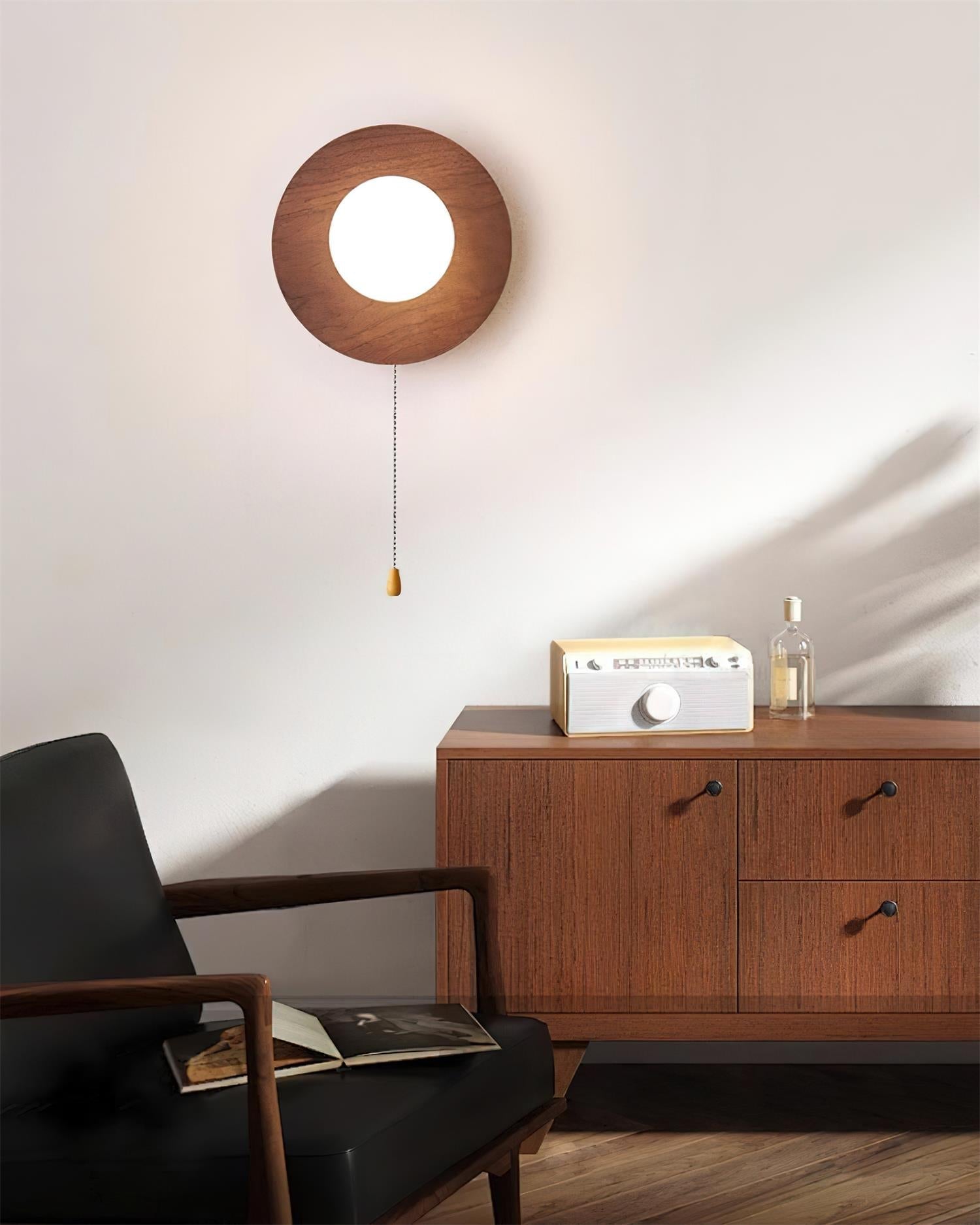 Olyne Wooden Wall Lamp - Lamp Copper
