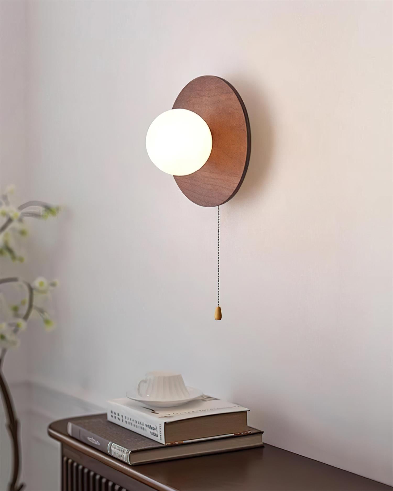 Olyne Wooden Wall Lamp - Lamp Copper