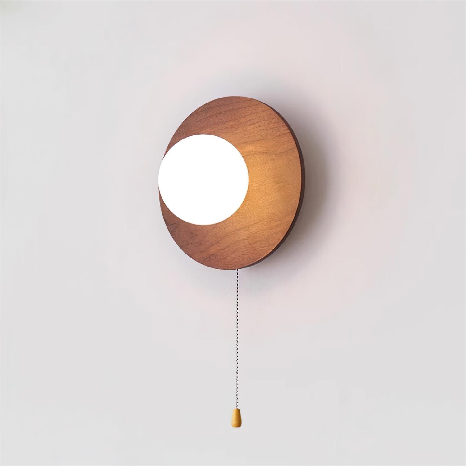 Olyne Wooden Wall Lamp - Lamp Copper