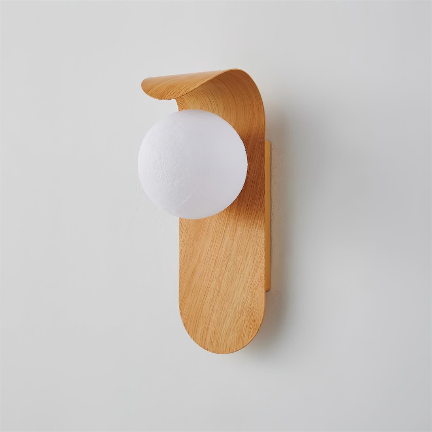 Exuro Indoor Wall Lamp Wood / Walnut - Lamp Copper