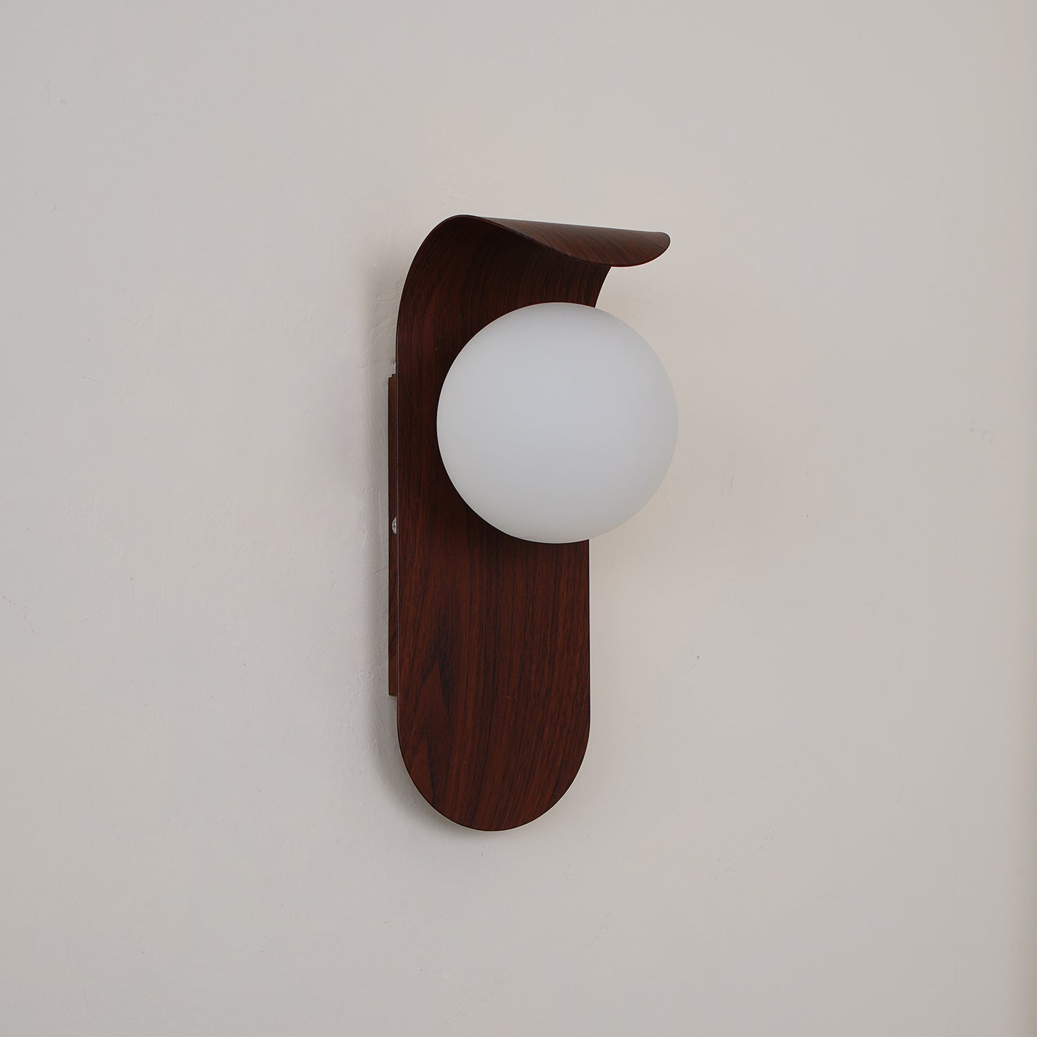 Exuro Indoor Wall Lamp Wood / Walnut - Lamp Copper