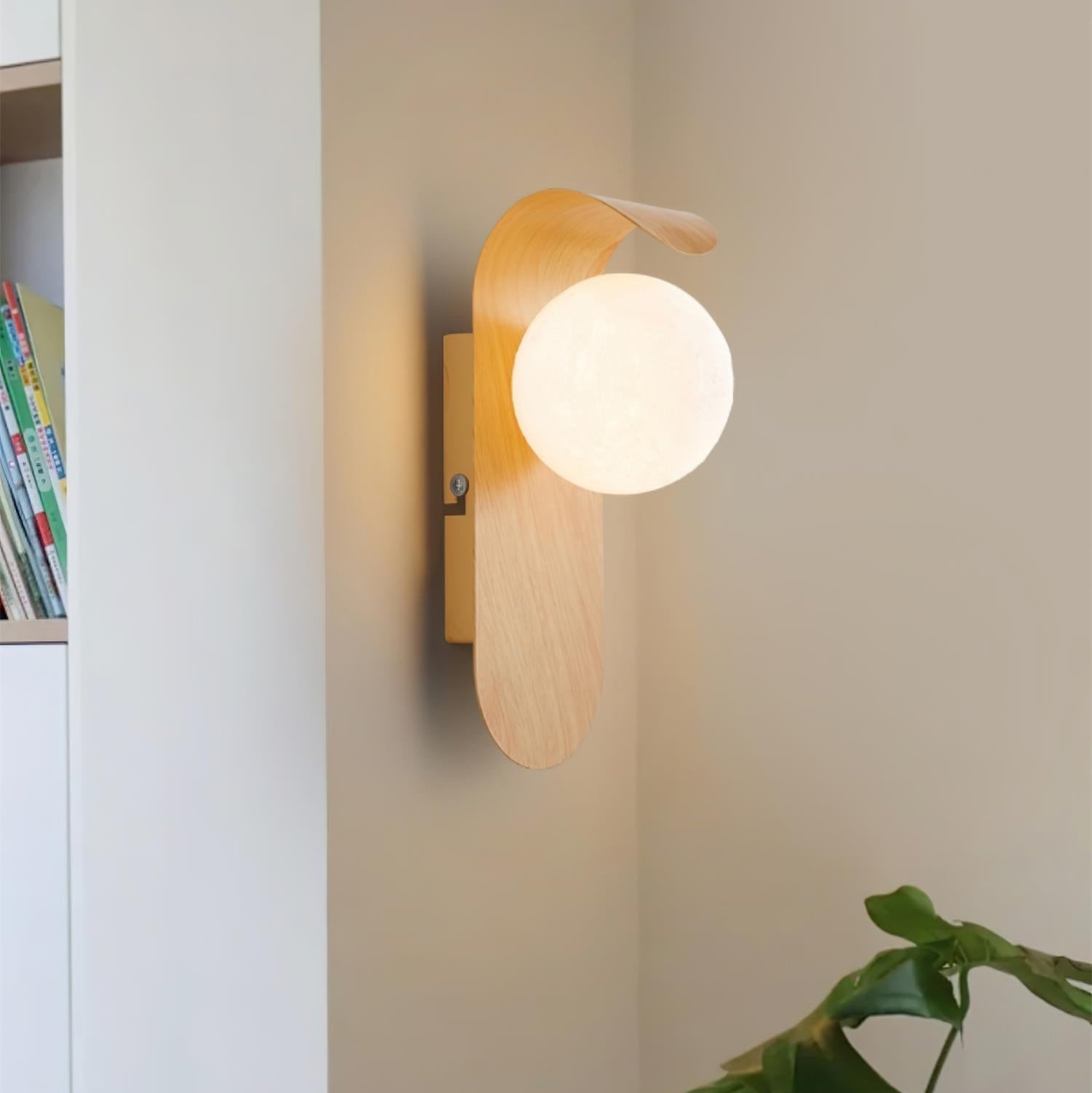 Exuro Indoor Wall Lamp Wood / Walnut - Lamp Copper