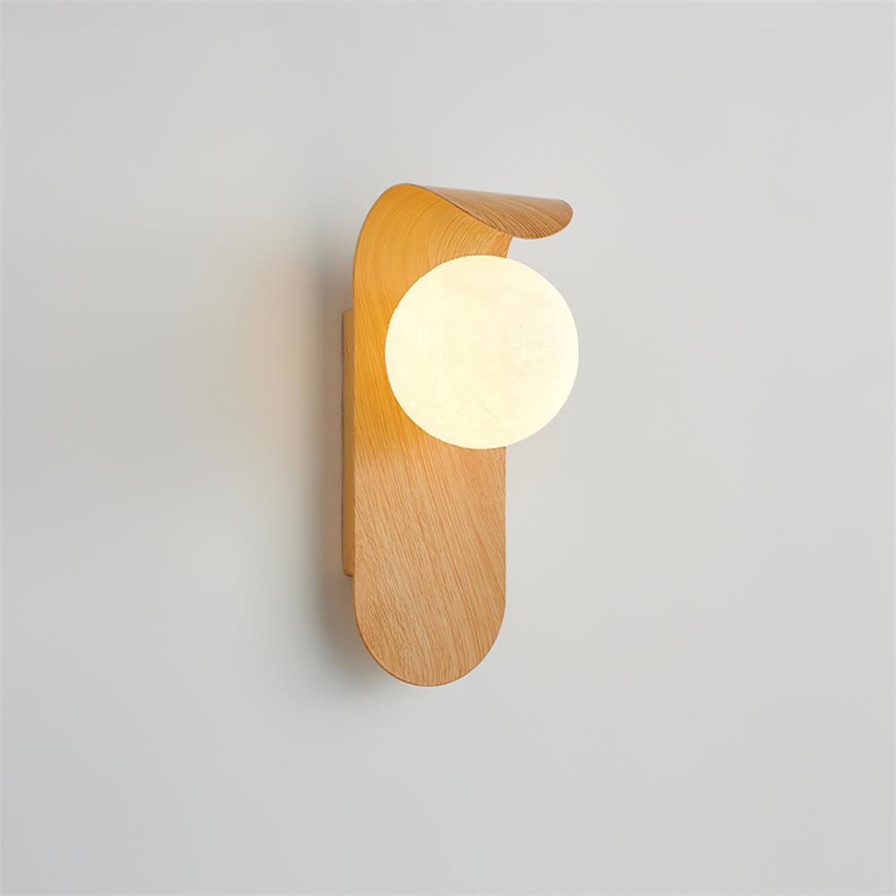 Exuro Indoor Wall Lamp Wood / Walnut - Lamp Copper