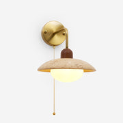Cavone Travertine Wall Sconce - Lamp Copper