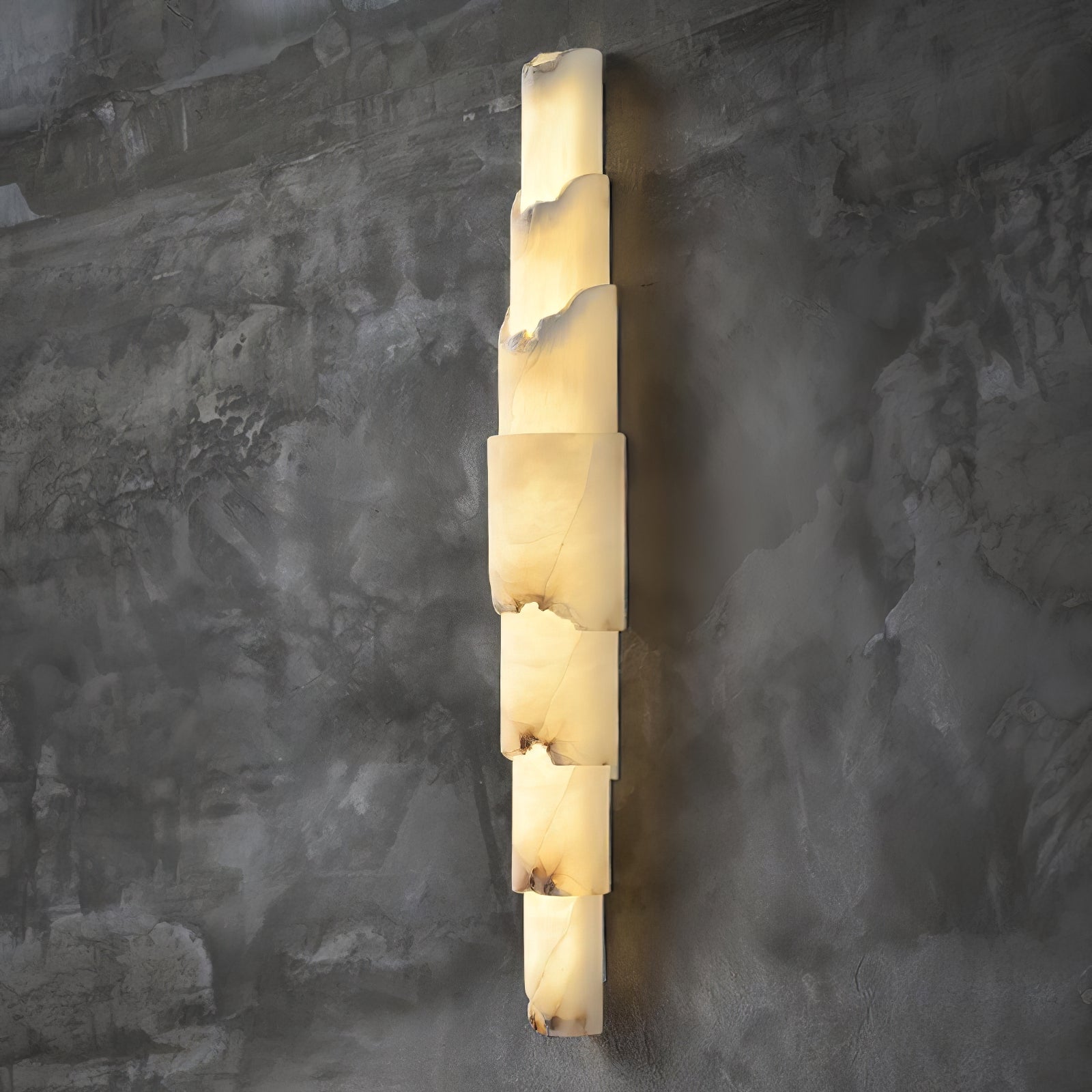 Elara Multi-layer Alabaster Wall Light - Lamp Copper