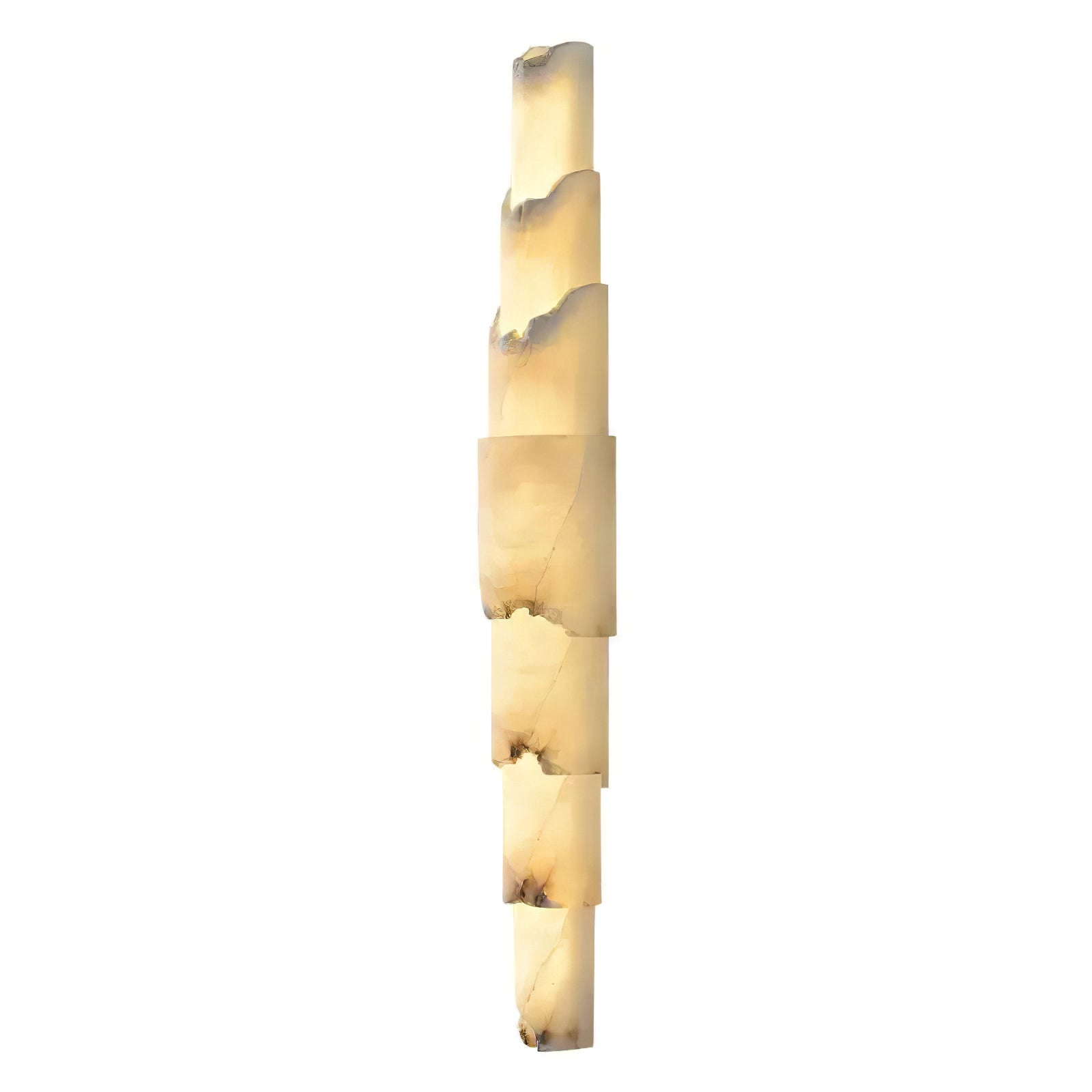 Elara Multi-layer Alabaster Wall Light - Lamp Copper