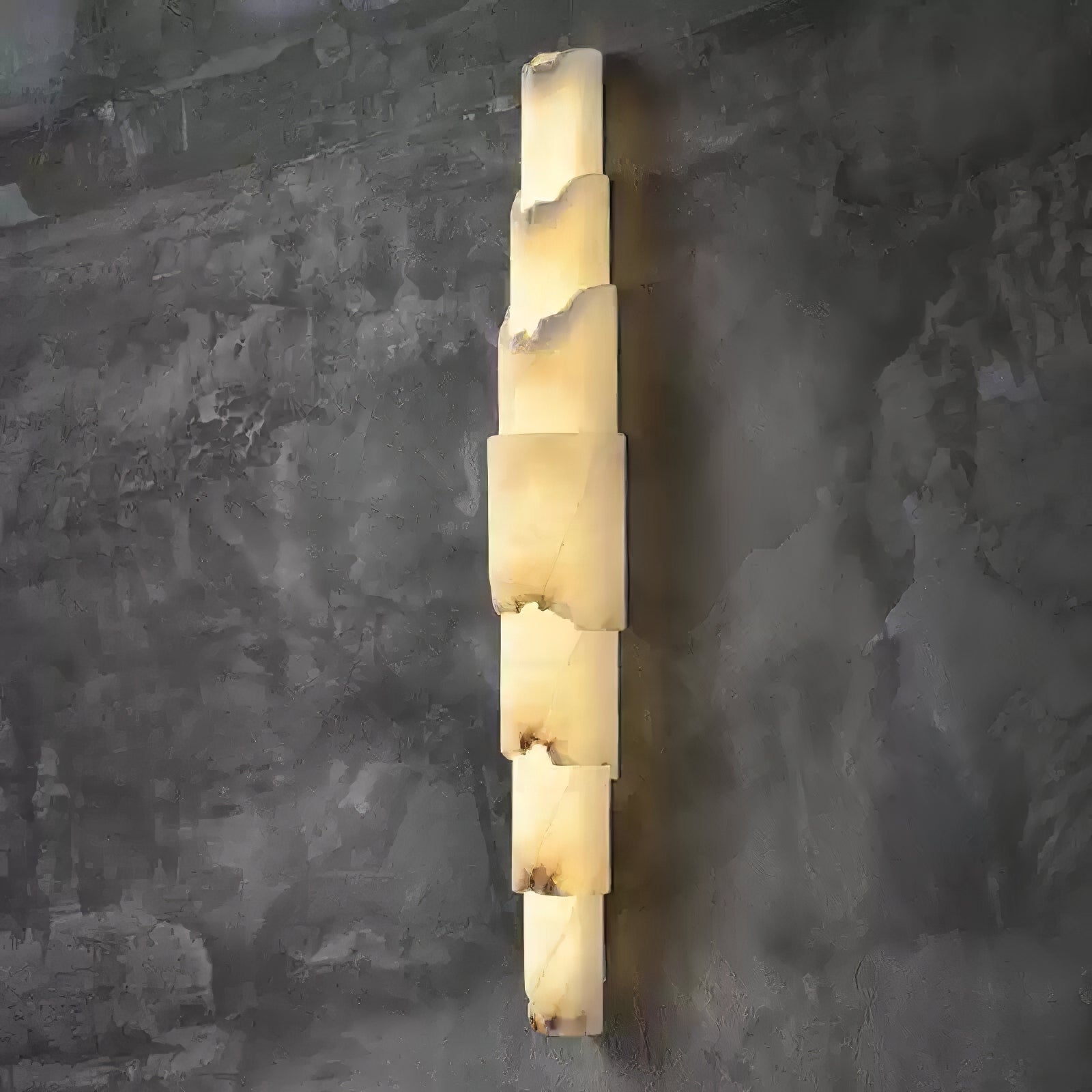 Elara Multi-layer Alabaster Wall Light - Lamp Copper