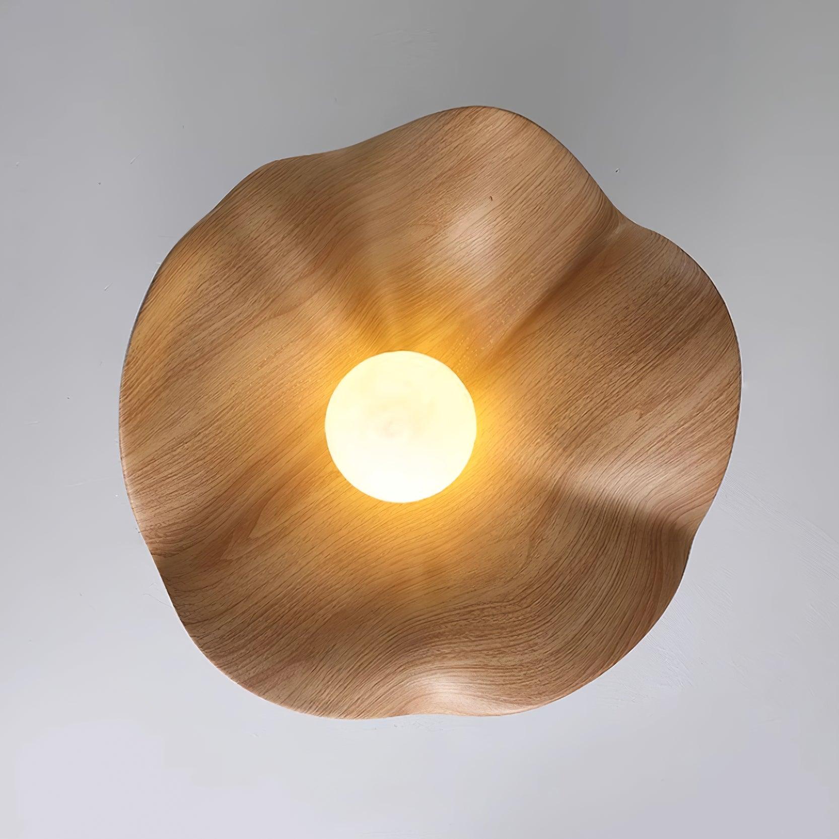 Lanoe Ceiling Light Wood Black&White - Lamp Copper