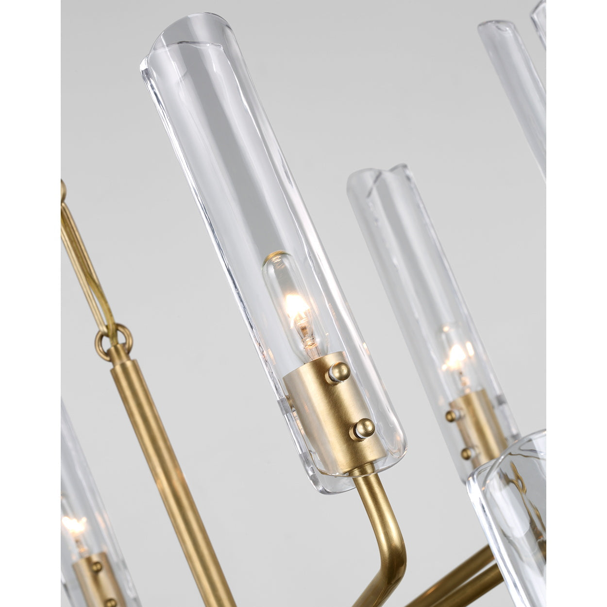Cetalan Traditional Premium Metal Glass Chandelier - Lamp Copper