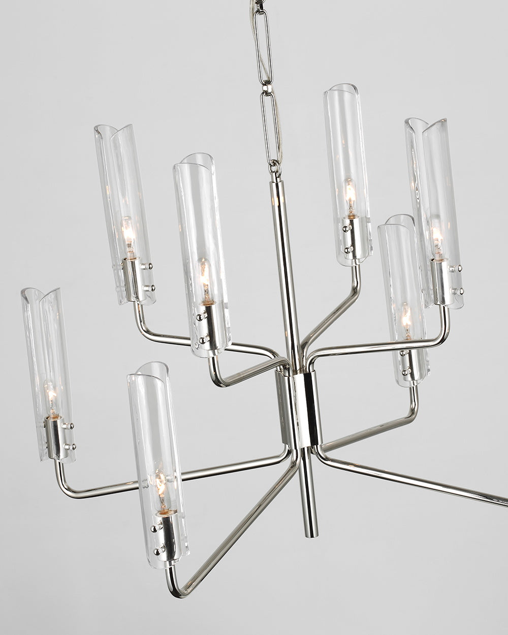 Cetalan Traditional Premium Metal Glass Chandelier - Lamp Copper