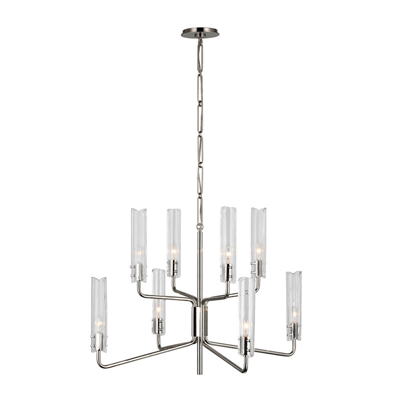 Cetalan Traditional Premium Metal Glass Chandelier - Lamp Copper