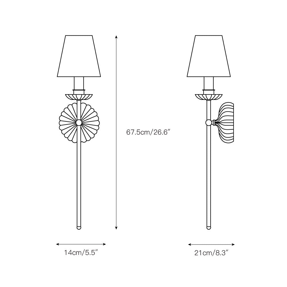 Versailles Wall Lamp - Lamp Copper