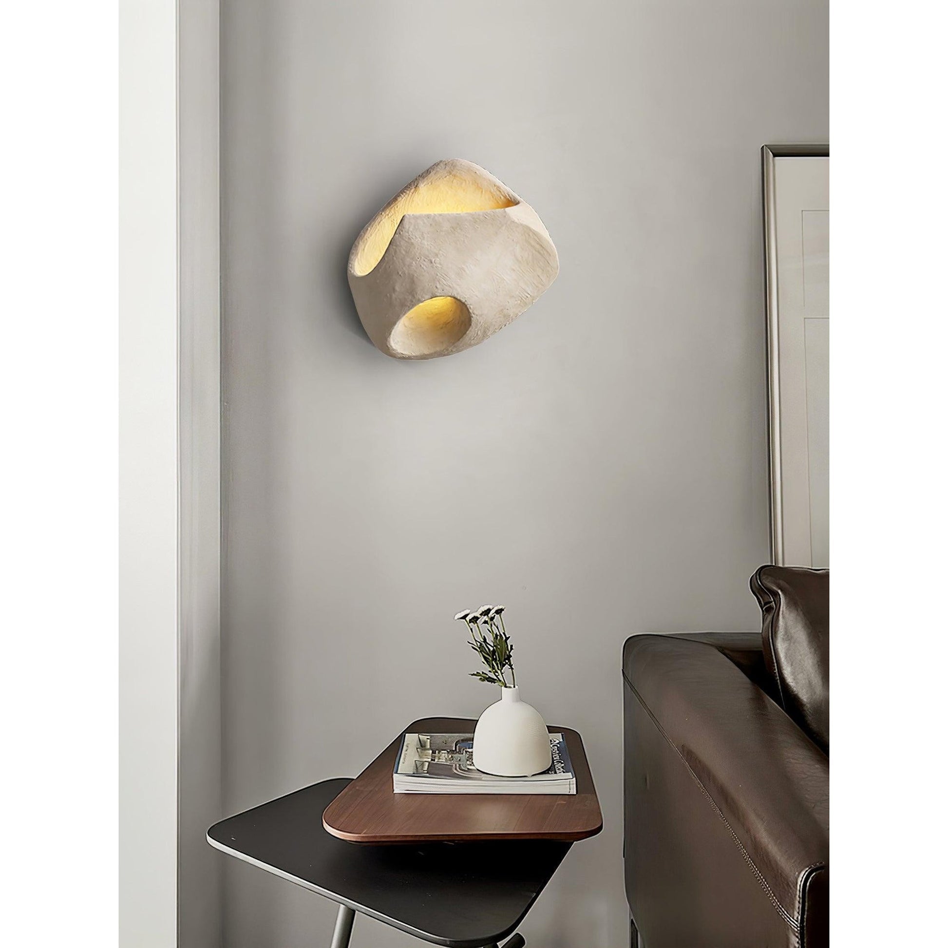 Claro Individual Creativity Hollow Cement Wall Lamp - Lamp Copper