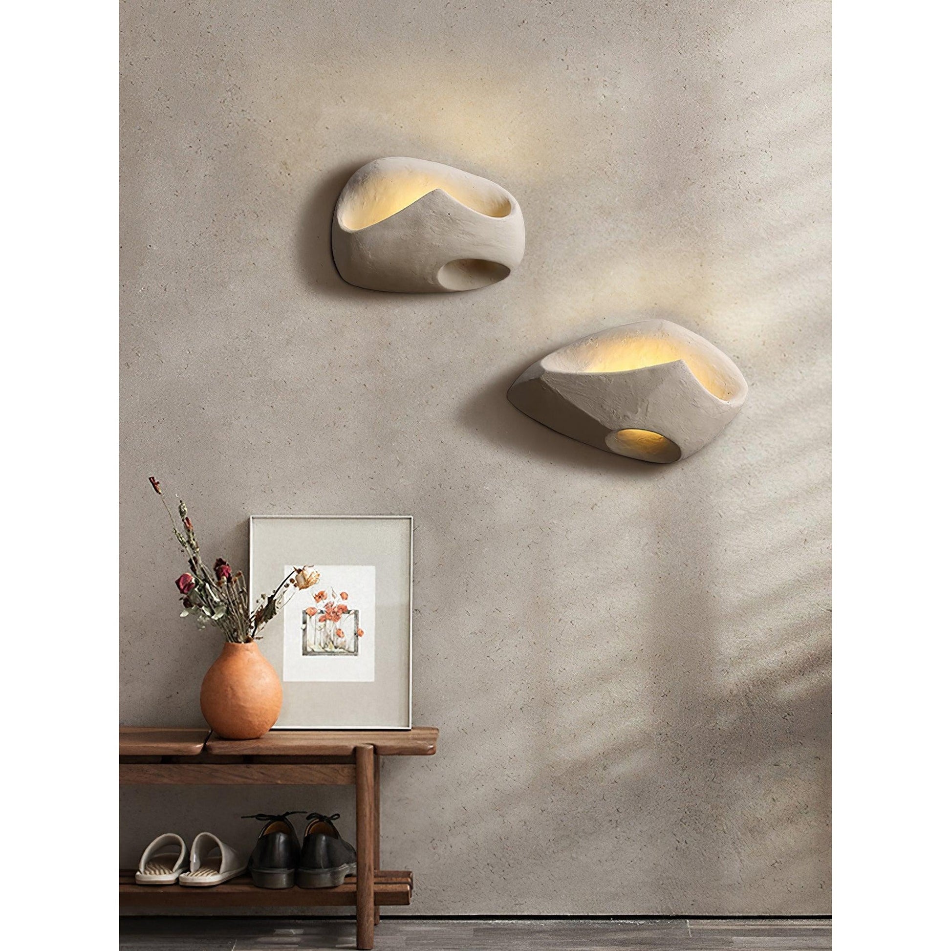 Claro Individual Creativity Hollow Cement Wall Lamp - Lamp Copper