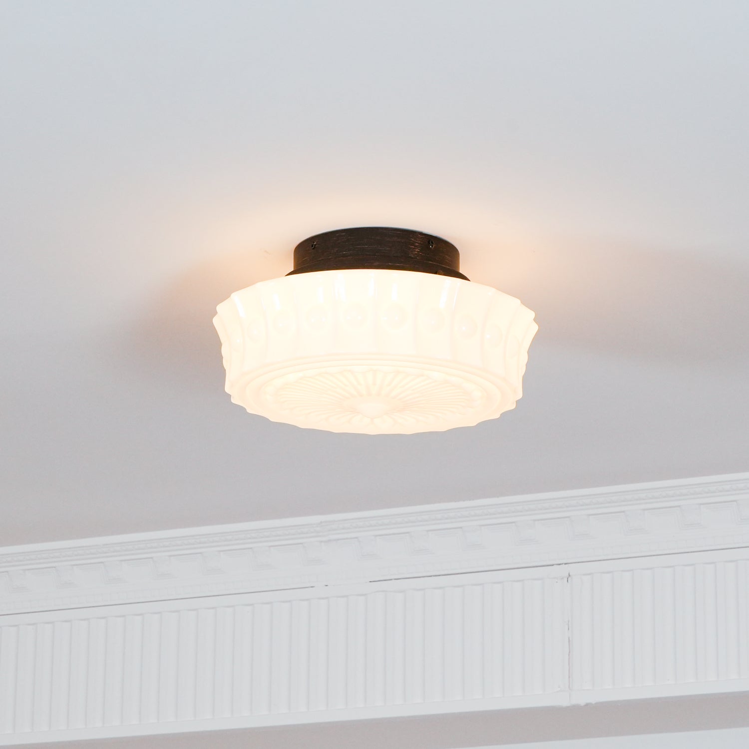 Elena Glass Ceiling Light - Lamp Copper