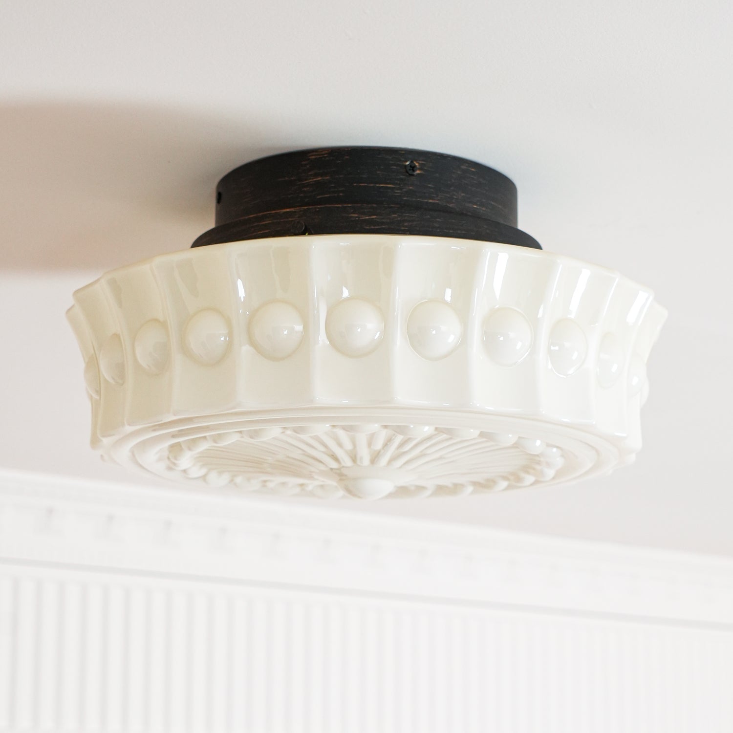 Elena Glass Ceiling Light - Lamp Copper