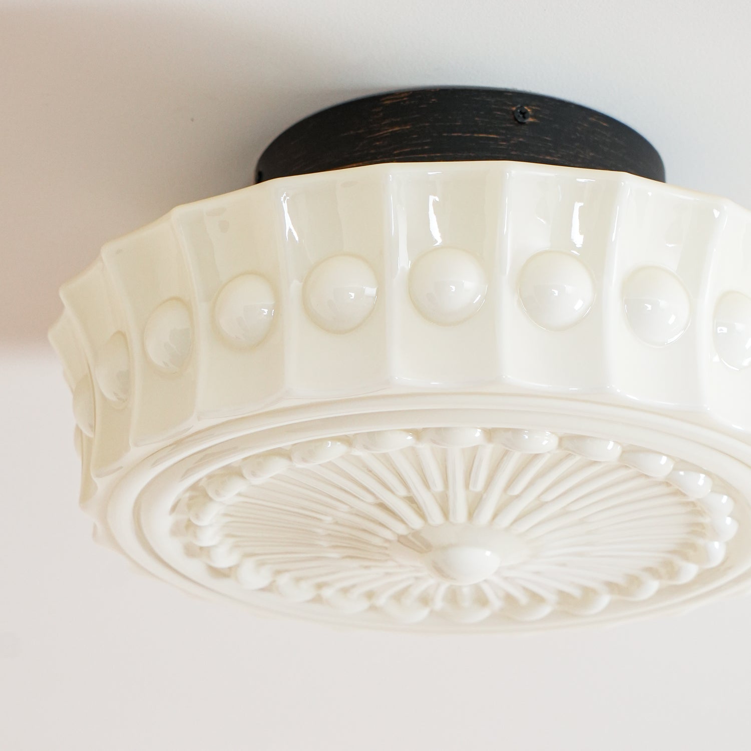 Elena Glass Ceiling Light - Lamp Copper